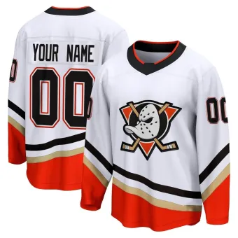 Men's Custom Anaheim Ducks Special Edition 2.0 Jersey - White Breakaway