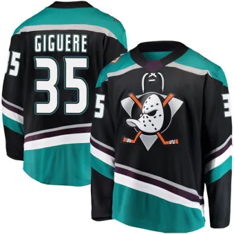 Men's Jean-Sebastien Giguere Anaheim Ducks Alternate Jersey - Black Breakaway