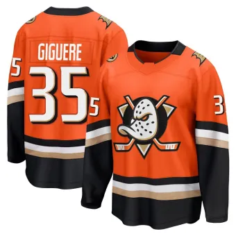 Men's Jean-Sebastien Giguere Anaheim Ducks Home Jersey - Orange Breakaway