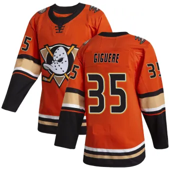 Youth Jean-Sebastien Giguere Anaheim Ducks Alternate Jersey - Orange Authentic
