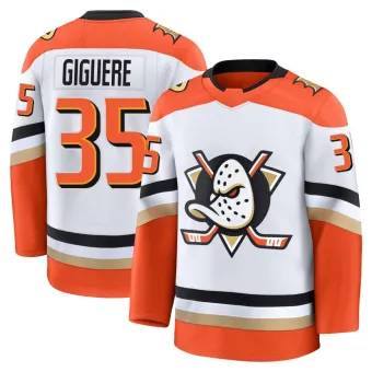 Youth Jean-Sebastien Giguere Anaheim Ducks Edition 2025 Away Jersey - White Premium