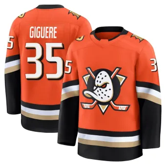Youth Jean-Sebastien Giguere Anaheim Ducks Home Jersey - Orange Premium