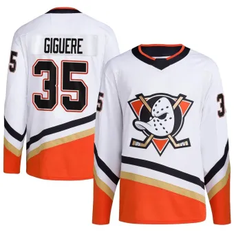 Youth Jean-Sebastien Giguere Anaheim Ducks Reverse Retro 2.0 Jersey - White Authentic
